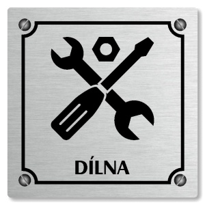 Dílna, 118x118mm, stříbrná, Kansas